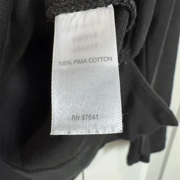 J. Jill Perfect Pima 100% Pima Cotton Black Long Sleeve Tee Top T-Shirt Size XS - Picture 5 of 12